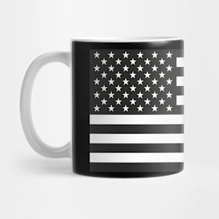 Black USA Flag Mug